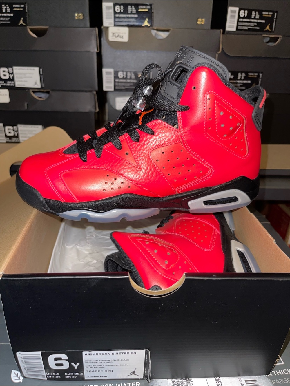 Jordan 6 Retro Infrared 23 (Toro) 6y